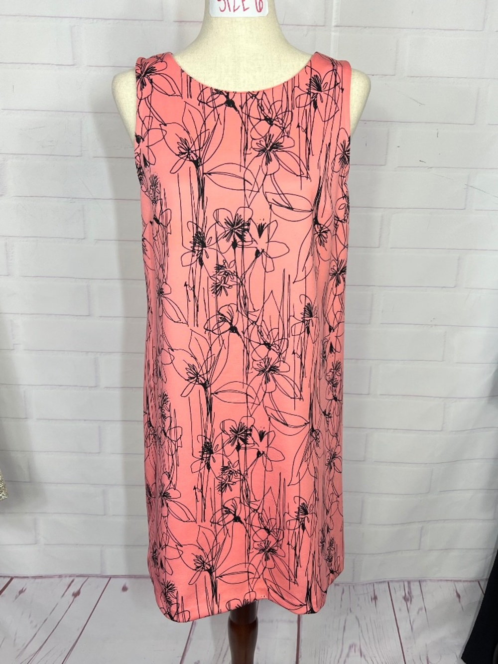 👗|•WORTHINGTON•| Pretty Coral Shift Dress Size Medium👗